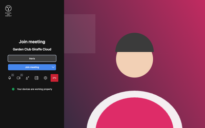Join page with camera preview Join page with camera preview
