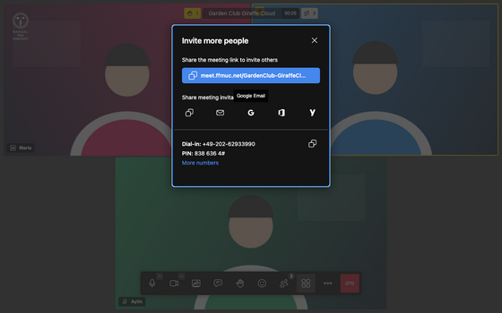 Invite dialog Invite dialog