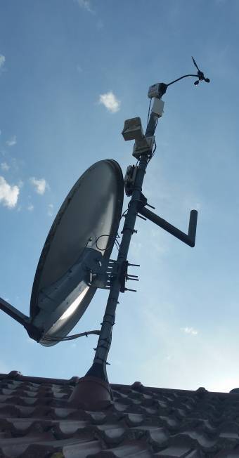 Bild: Antennenmast am Standort Gänsbrunnenweg